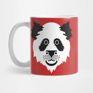 Panda Face Black and White Mug